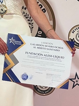 La Fundación Aless Lequio recibe el Galardón Severo Ochoa al Mérito Sanitario